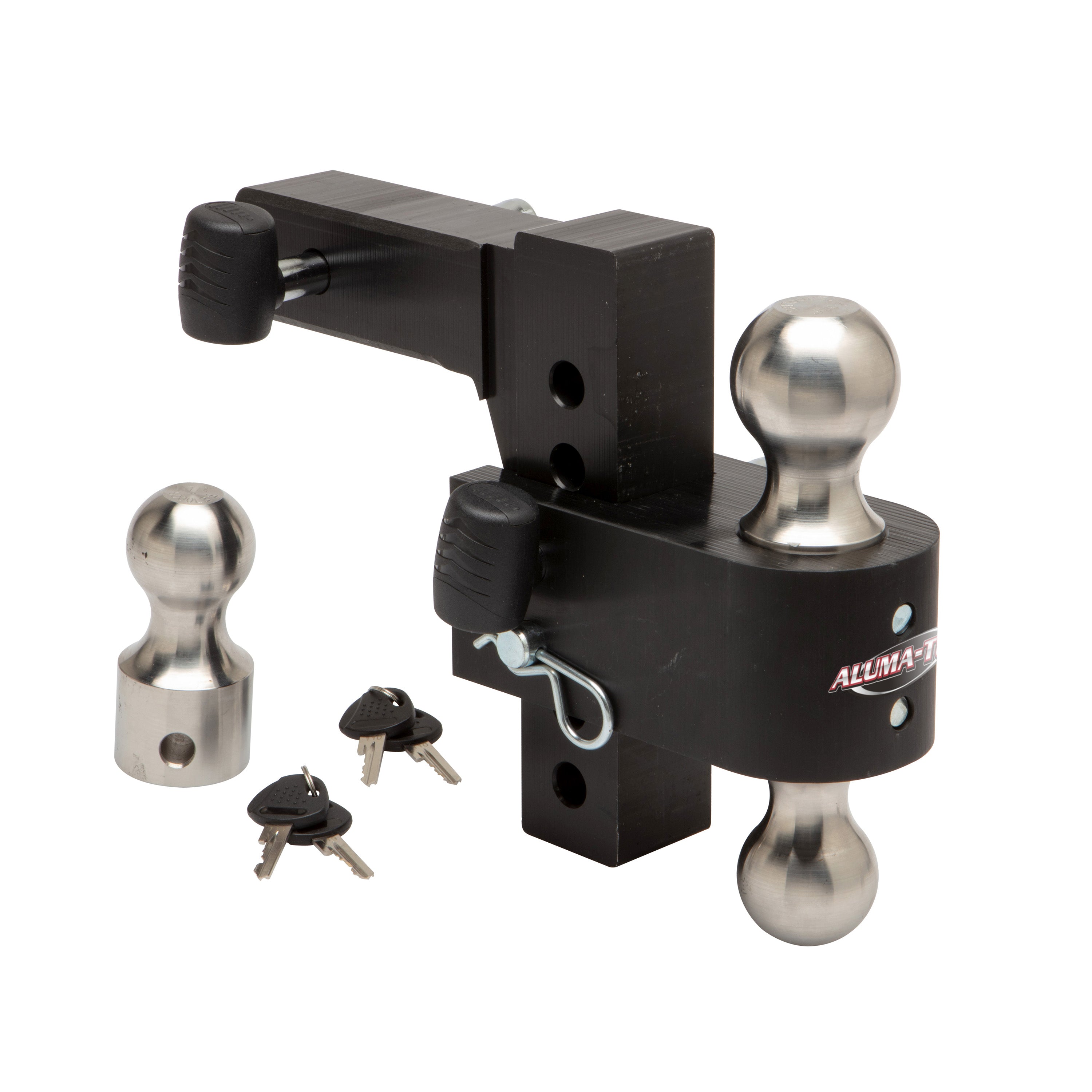 Aluma-Tow UT623800 Ultra Adjustable SS Aluminum Ball Mount Kit for 2" Receivers - VMInnovations