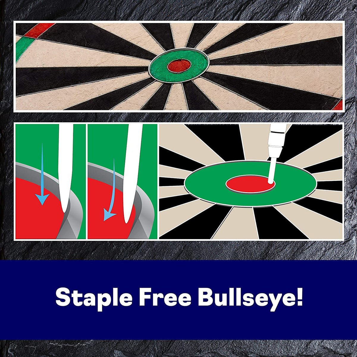 VIPER 42-6006 Official Competition Razorback Bristle Steel Tip Sisal Dart Board