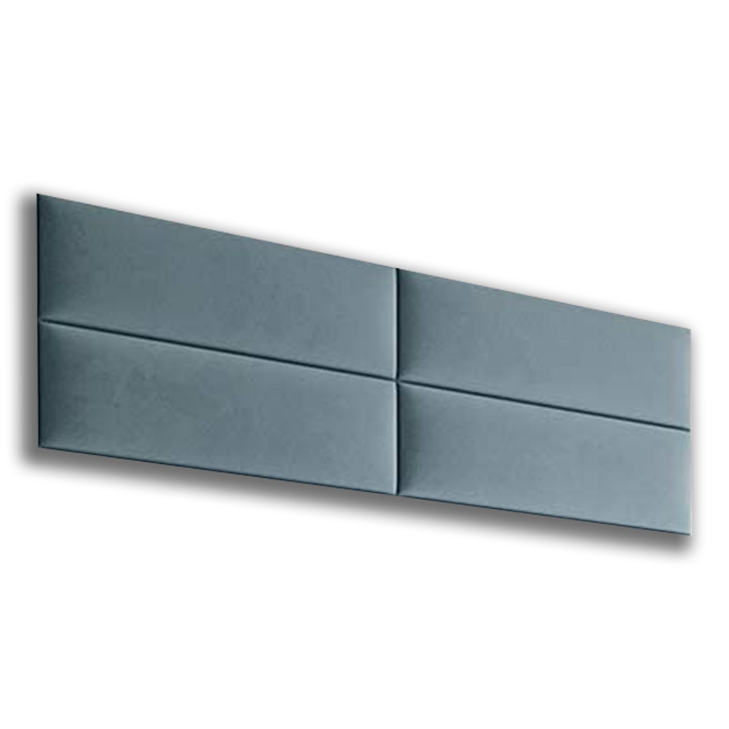 Vant 30x11.5 Inch Upholstered Decor Wall Panel, Antique Blue (4 Pack) (Open Box)