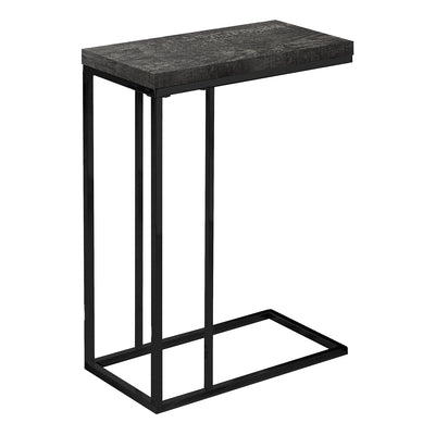 Contemporary Accent Rectangular Side End Table, Black Wood (Used)