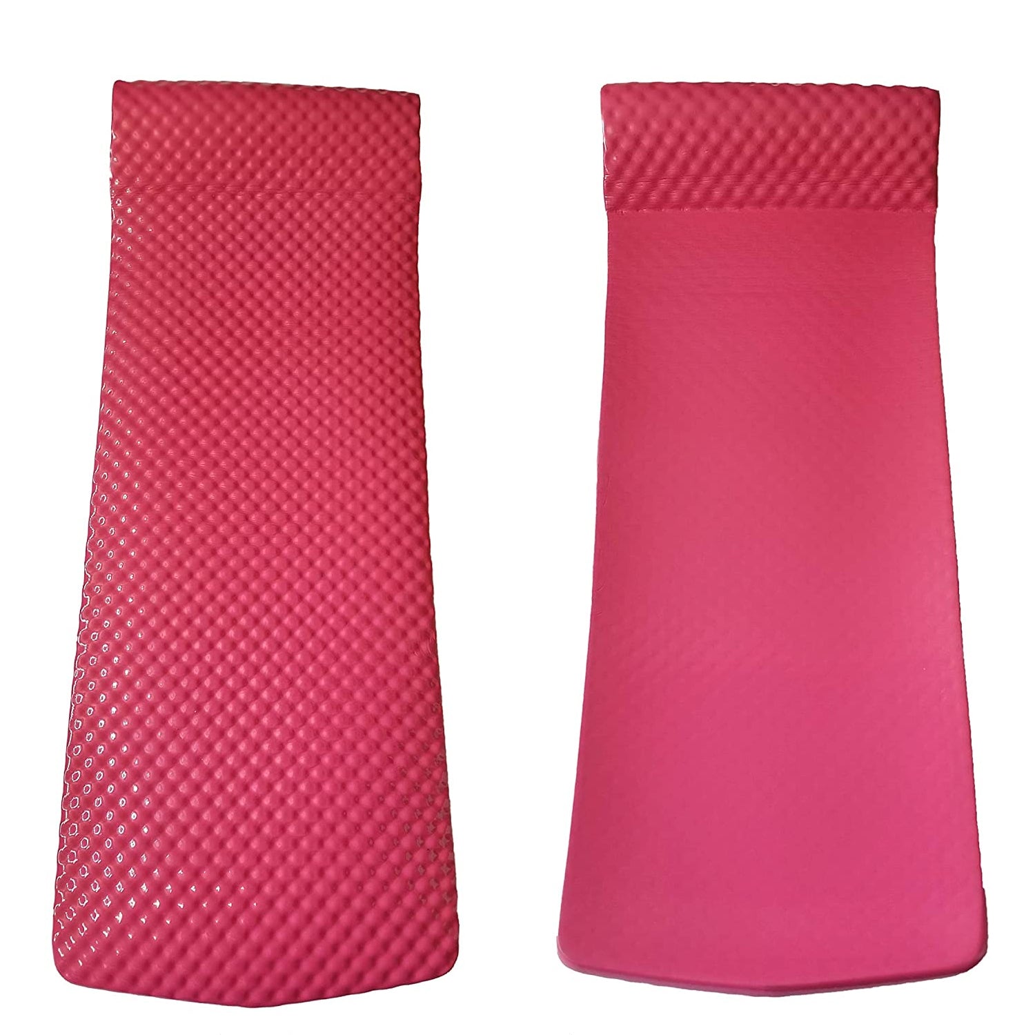 Vos 72" Soft Wavy Foam UV Chlorine Resistant Water Pool Float, Pink (4 Pack) - VMInnovations