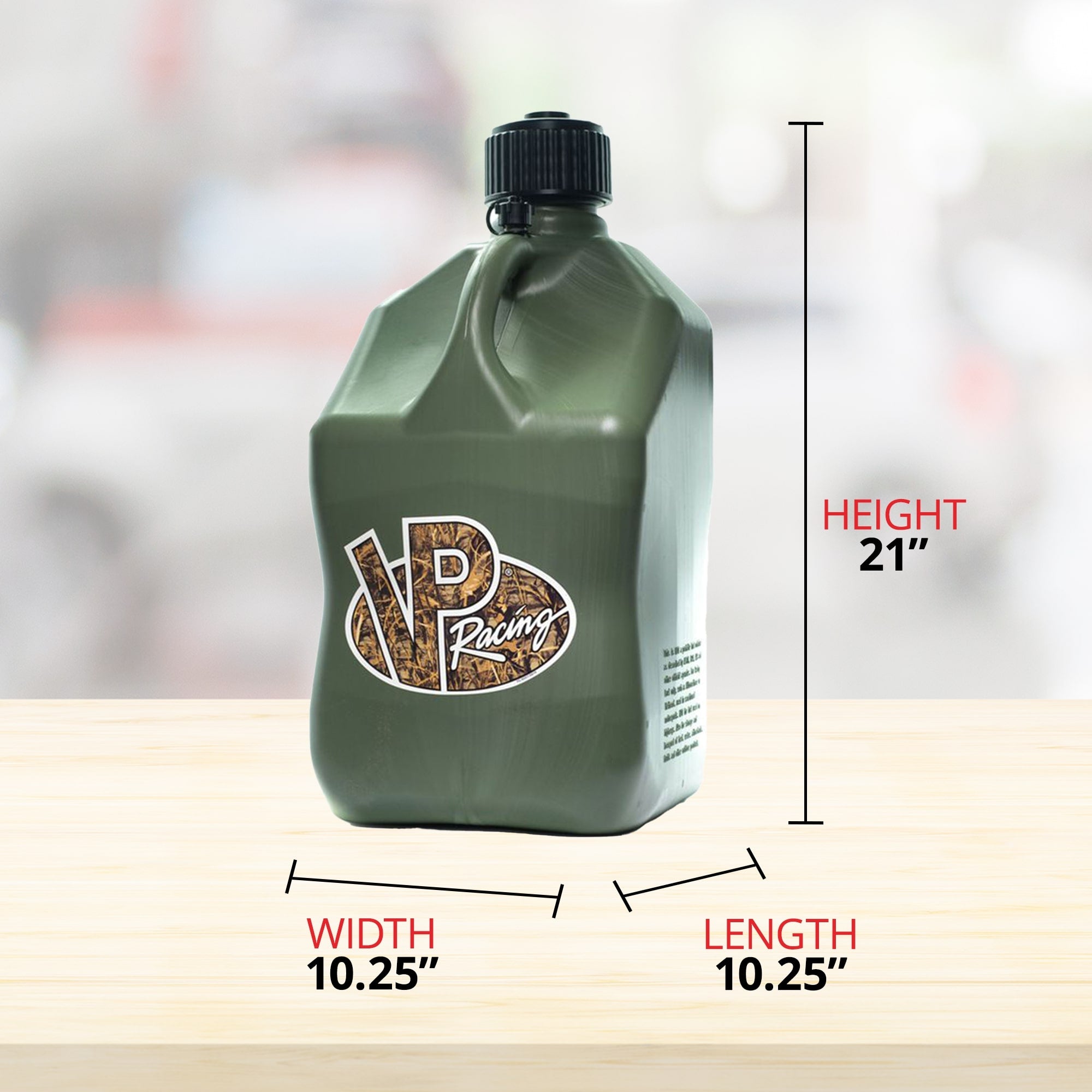 VP Racing Jug Storage Rack with 2 14'' Hose Kit and 2 5.5 Gallon Utility Jug - VMInnovations