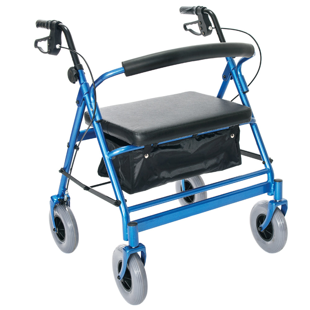 Essential Medical Supply Endurance HD Heavy Duty 4 Wheel Walker, Blue (Open Box)