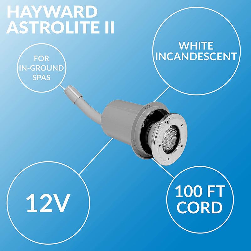 Hayward 100 Watt 12 Volt Incandescent Spa Light with 100 Foot Cord (Open Box)