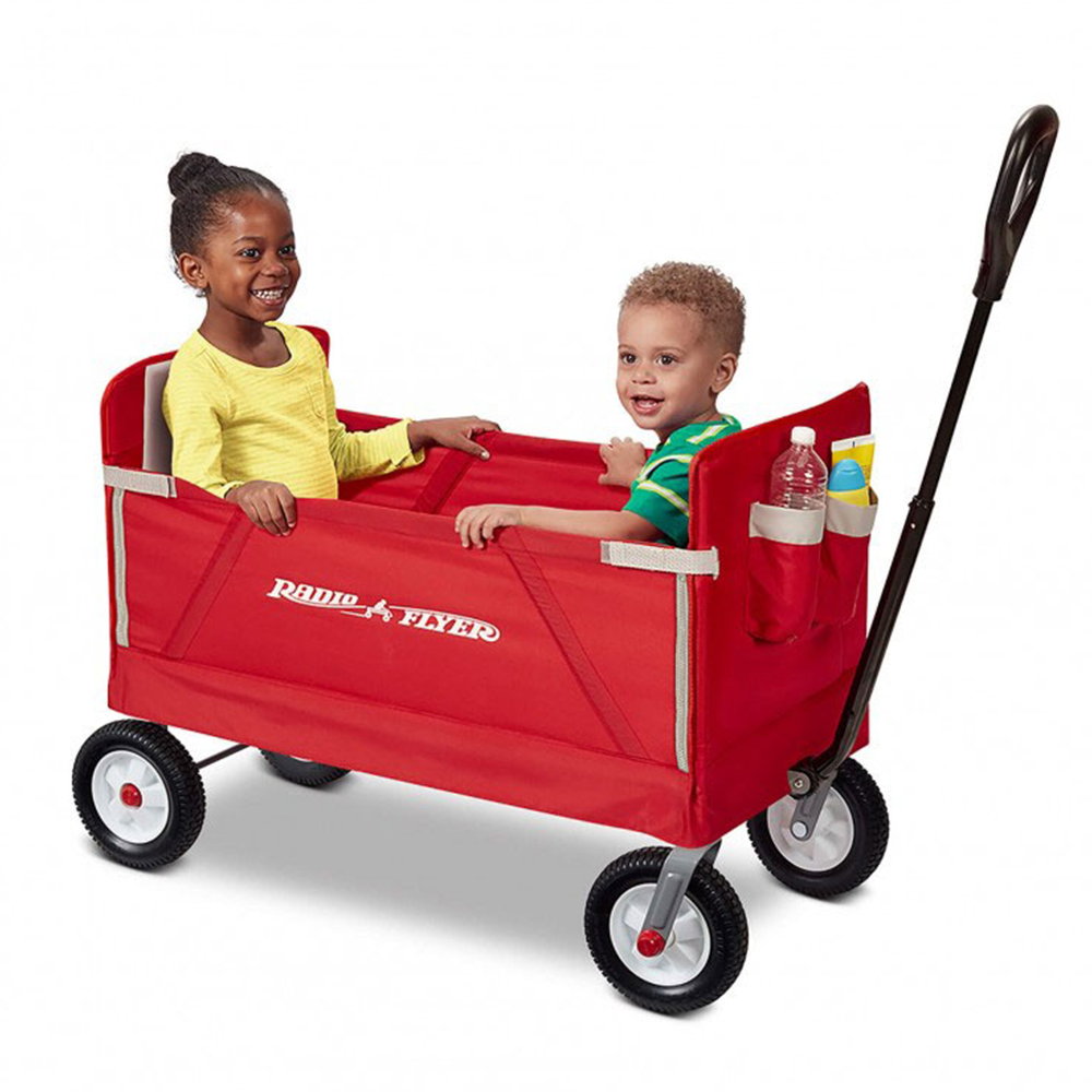 Radio Flyer 3-in-1 Off Road EZ Fold Wagon for Kids and Cargo, Red (Used) - VMInnovations