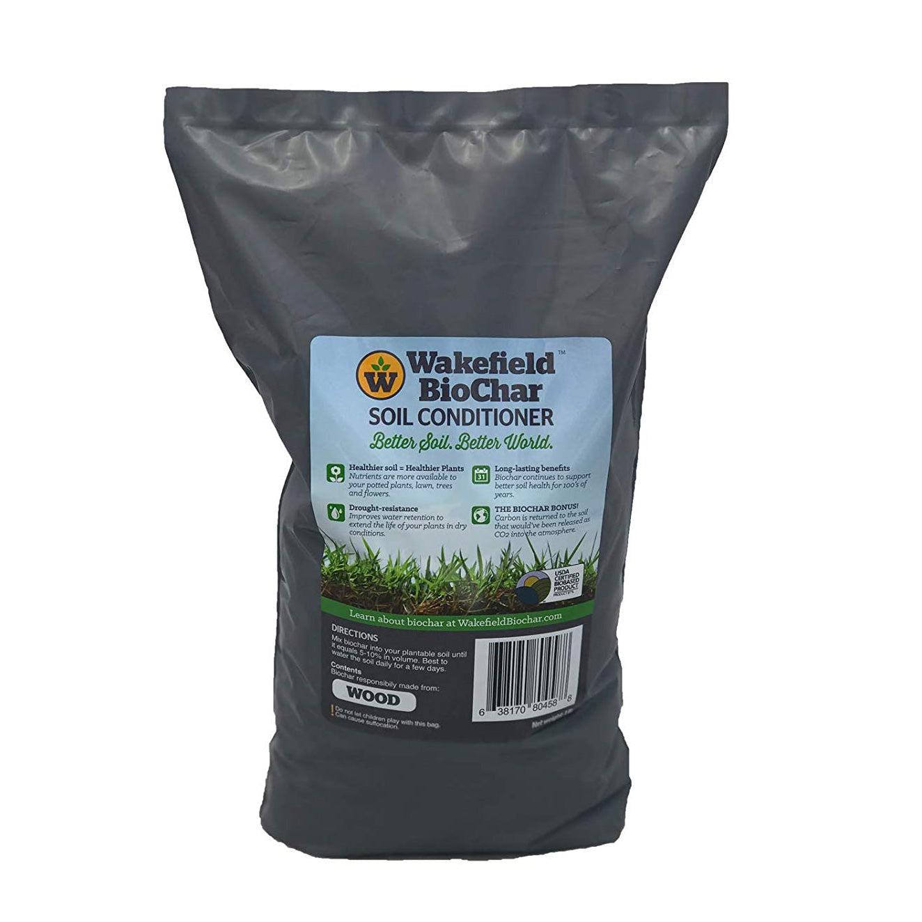 Wakefield 1 Pound Premium Biochar Organic Garden Soil Conditioner (2 Pack) - VMInnovations