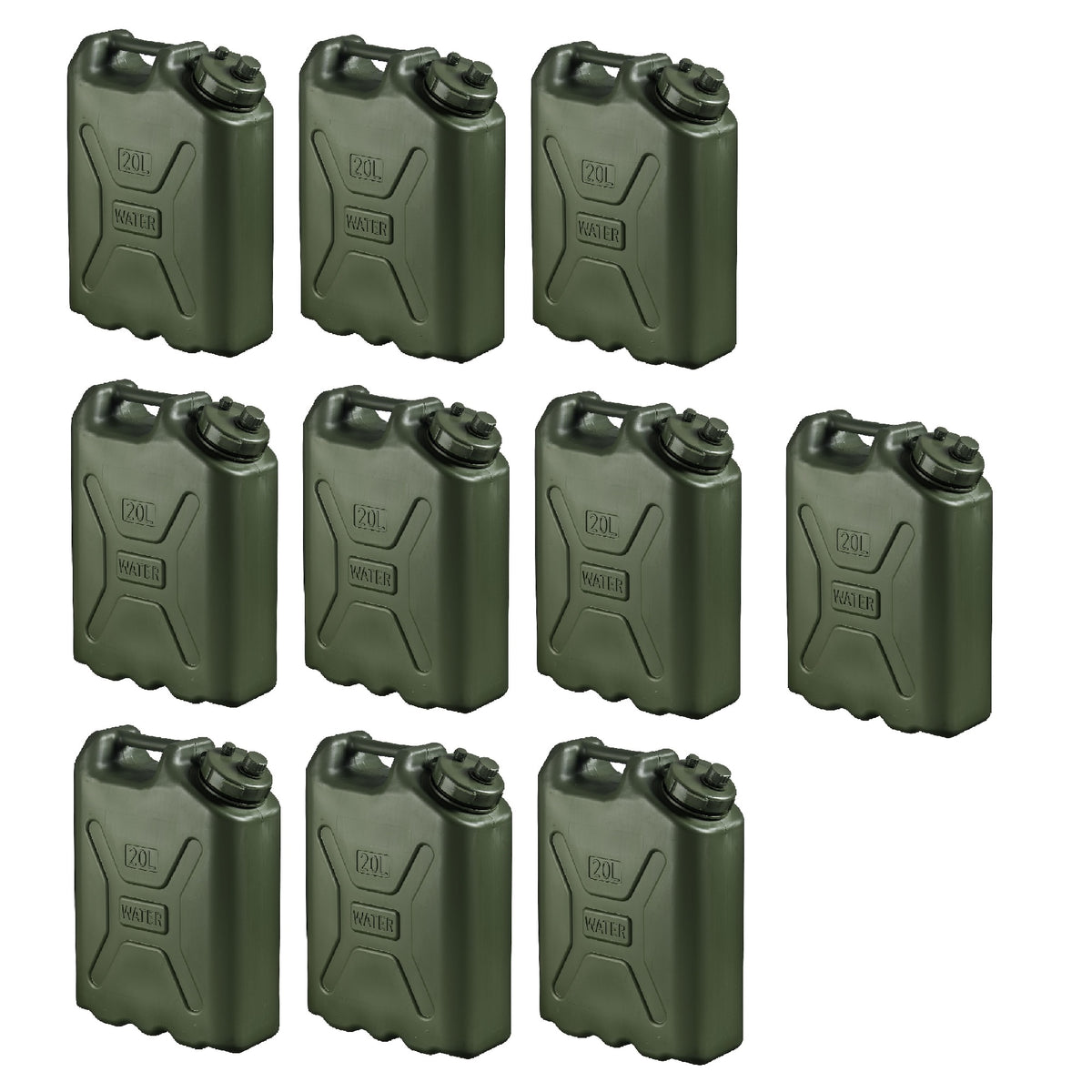 Scepter BPA Durable 5 Gallon 20 Liter Portable Water Storage Container, Green - VMInnovations