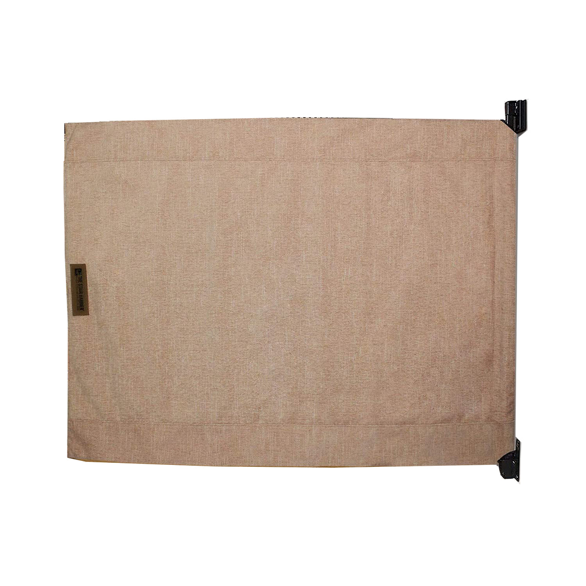 THE STAIR BARRIER 36 to 43" Banister to Wall Fabric Baby Pet Gate, Burlap Khaki - VMInnovations