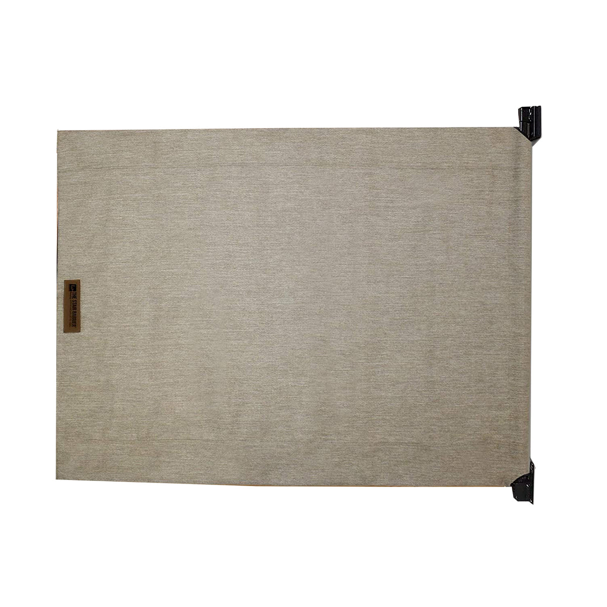 THE STAIR BARRIER 43 to 52" Banister to Wall Fabric Baby Pet Gate, Burlap Khaki - VMInnovations