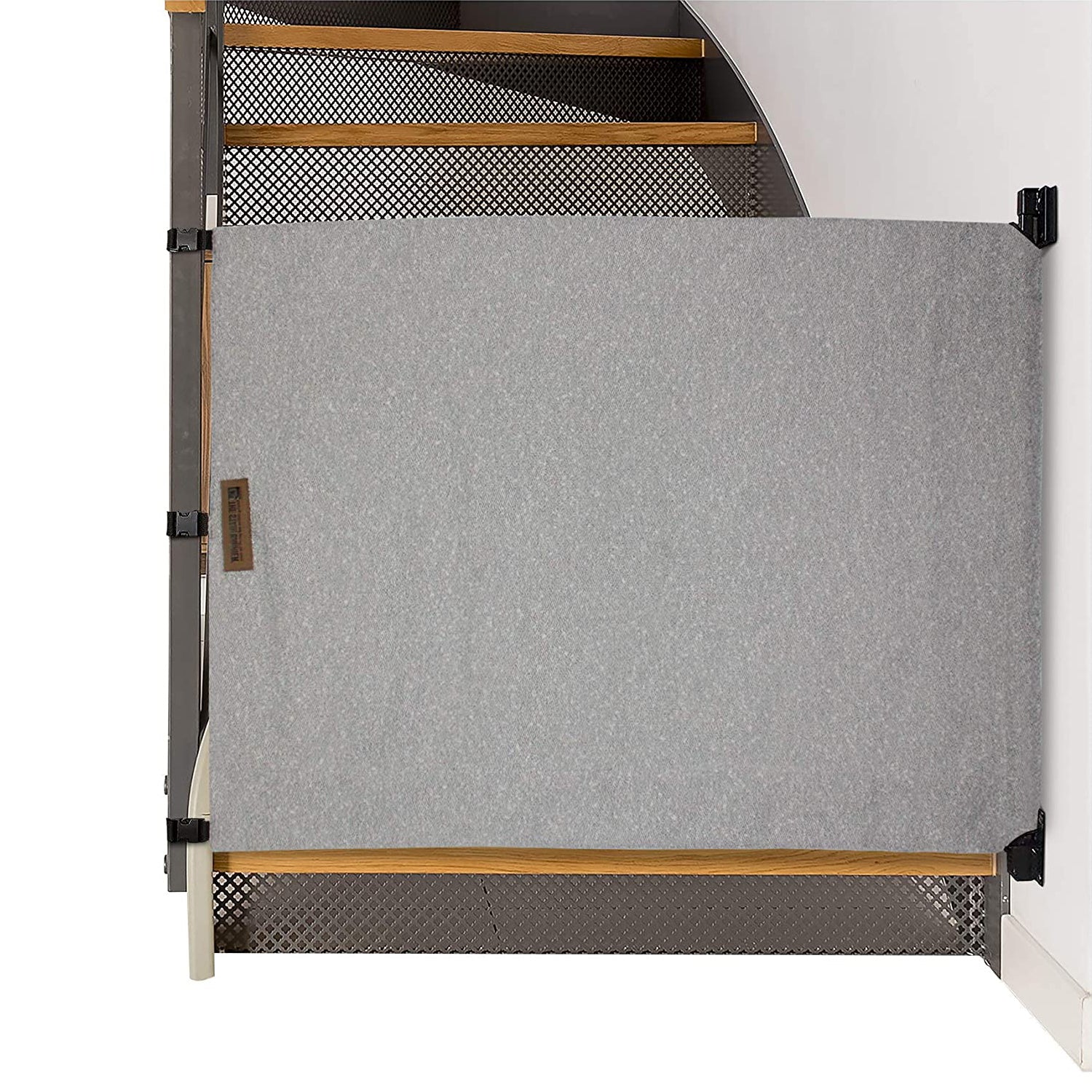 THE STAIR BARRIER 43 to 52 Inch Banister to Wall Baby Pet Gate, Crypton Pebble - VMInnovations