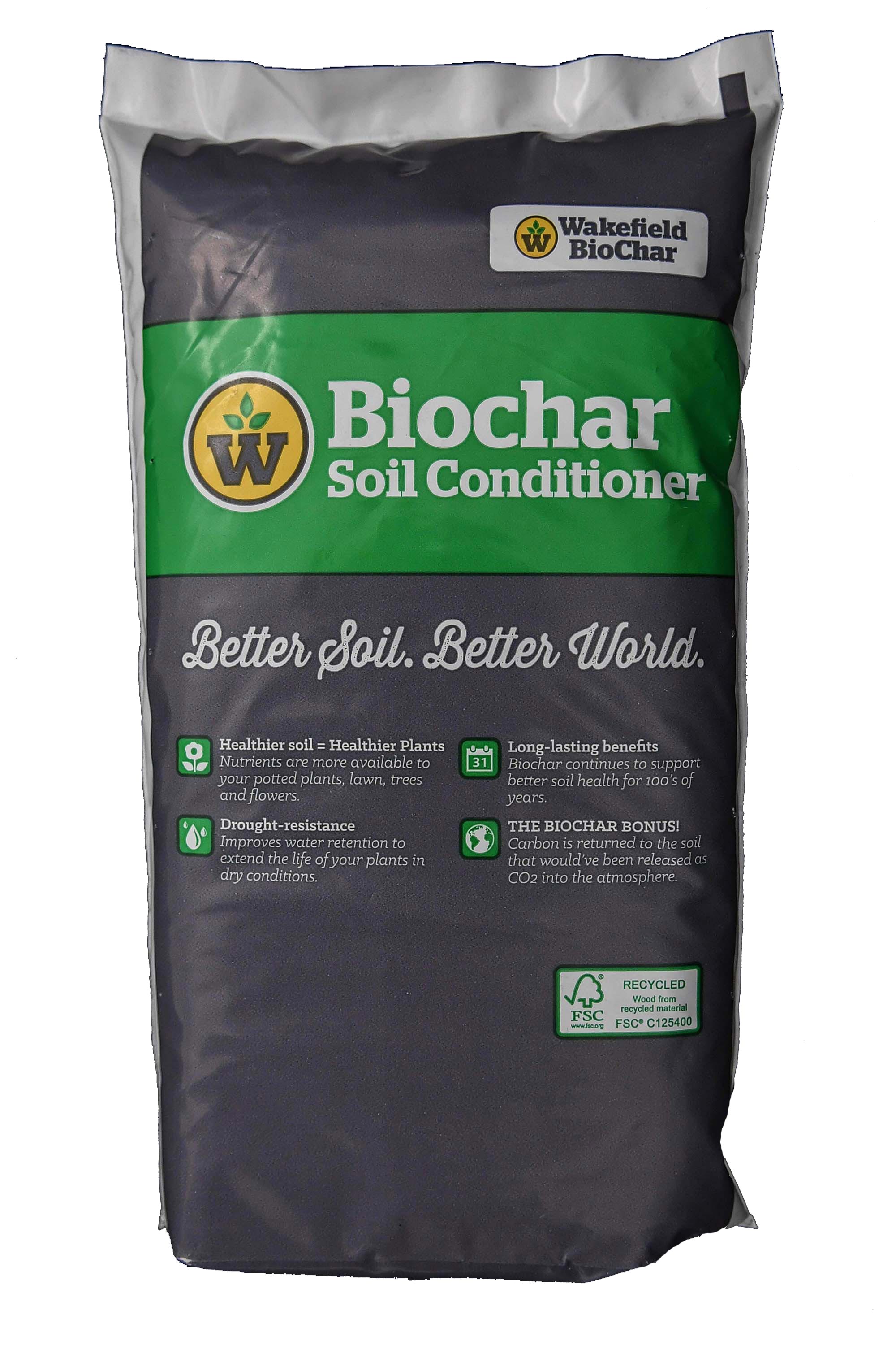 HC Companies 16" Flower Garden Planter and Wakefield Biochar Soil Conditioner - VMInnovations