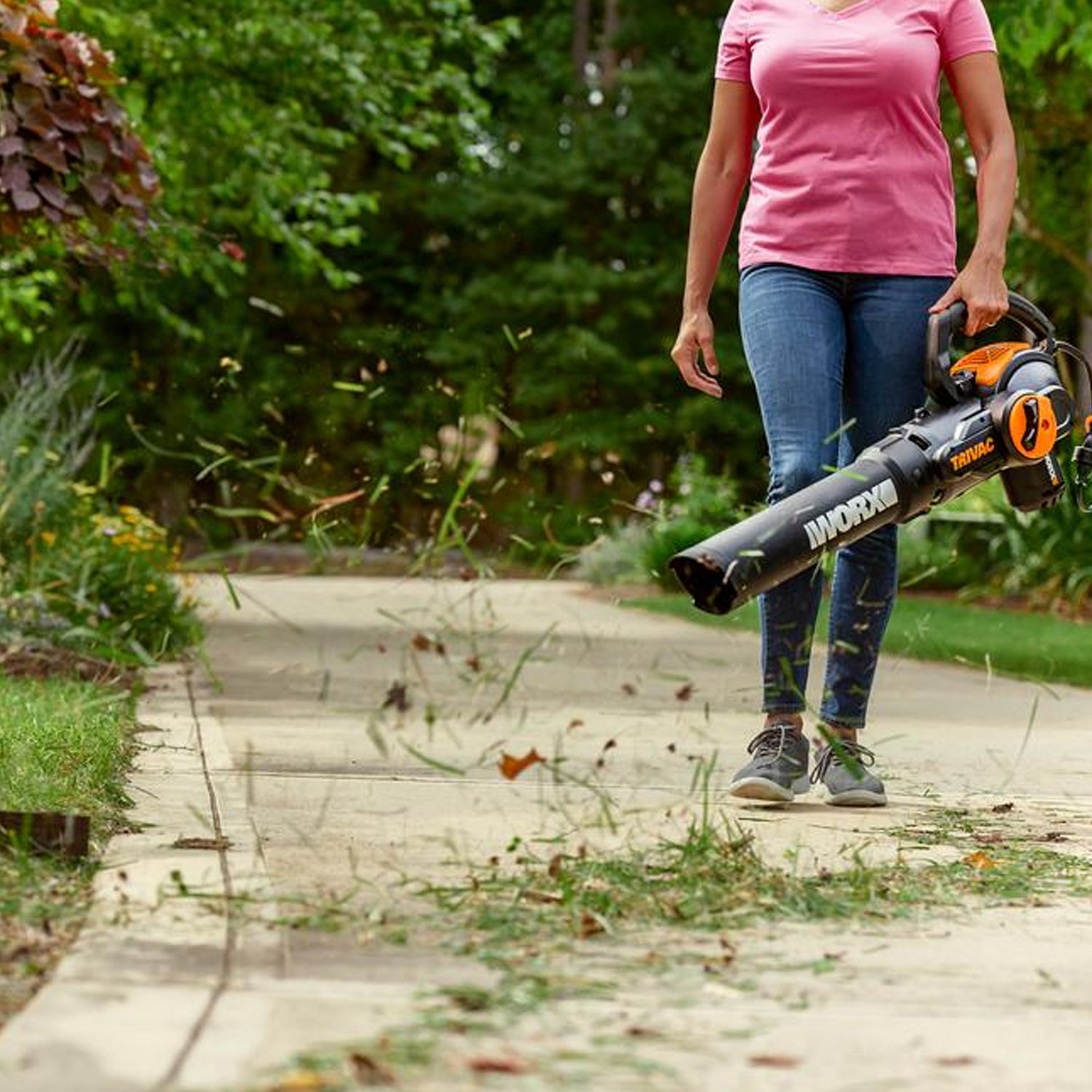 Worx WG512 3in1 Trivac 2 Speed Electric Leaf Blower Mulcher Yard Vacuum(Damaged)