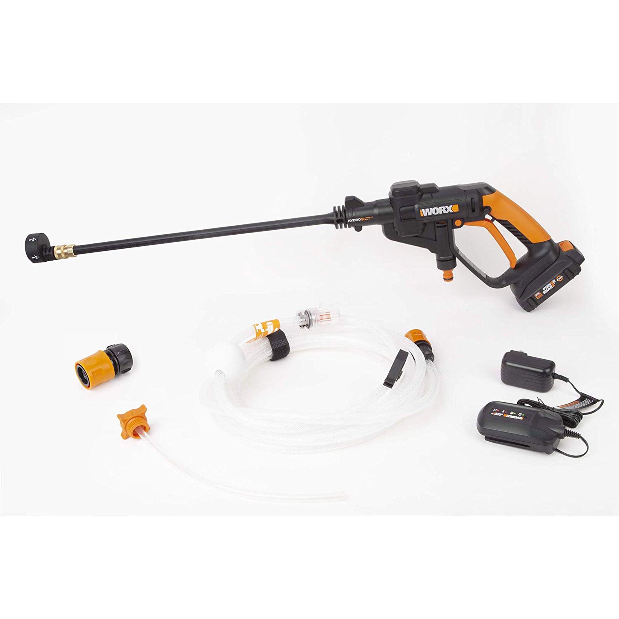 Worx WG625 20 Volt Battery Power Share Hydroshot Portable Power Washer, Black