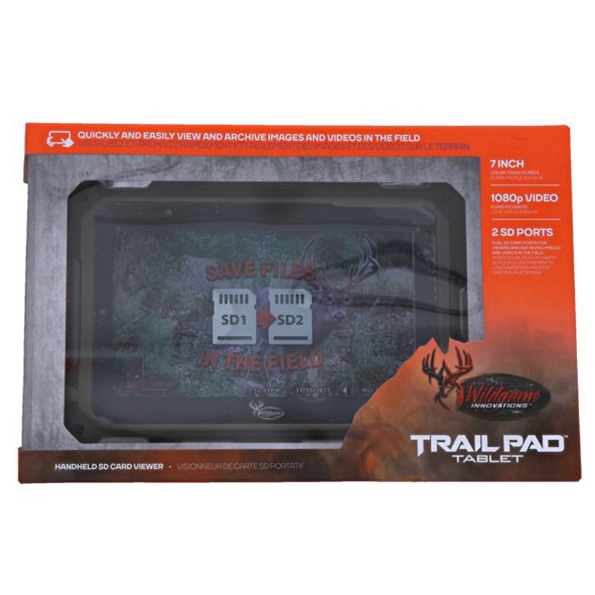 Wildgame Innovations VU70 Trail Pad Hunting Tablet with Dual SD Card, Dark Green - VMInnovations