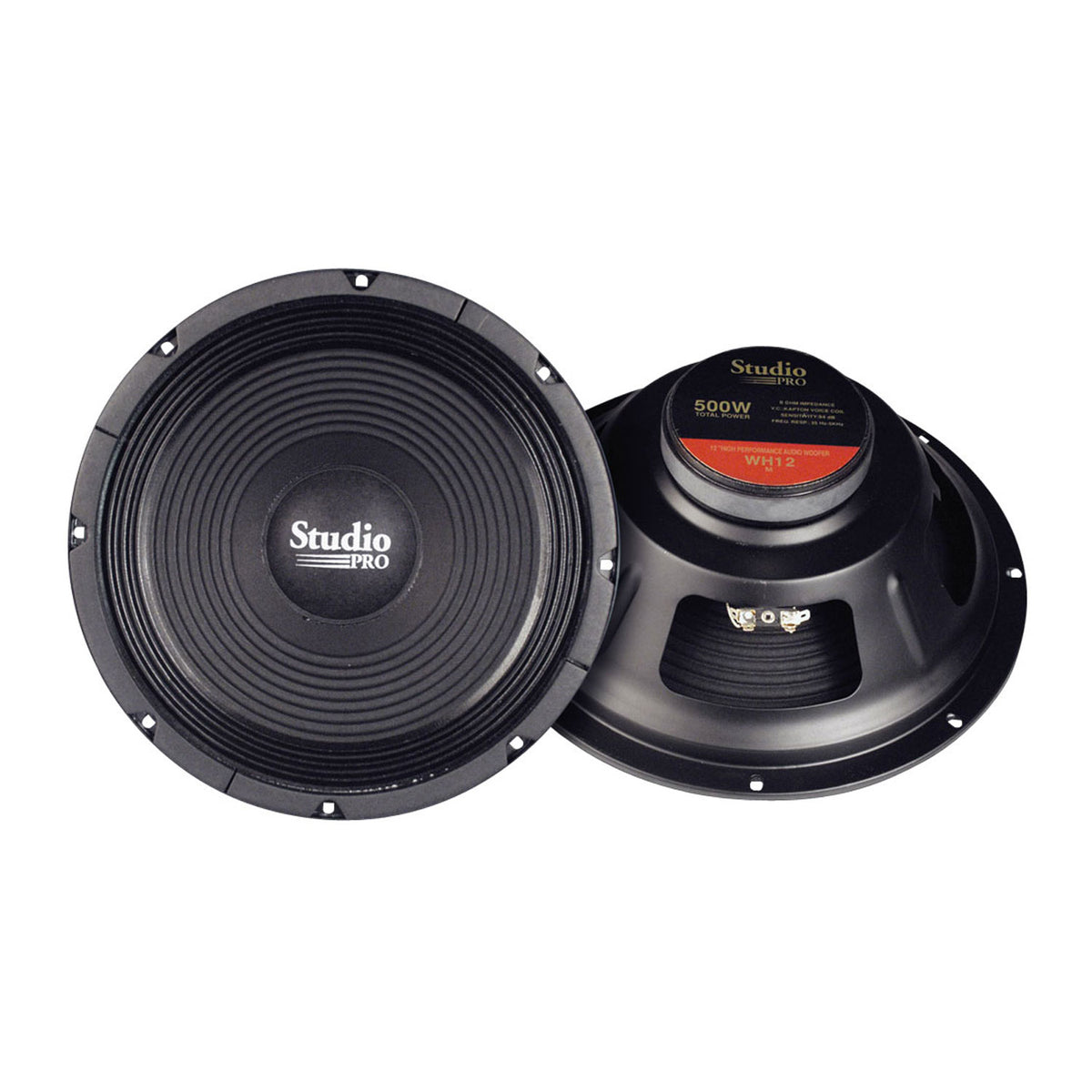 Pyramid WH12 500 Watt 12 Inch 8 Ohm High Power Car Audio Paper Cone Subwoofer