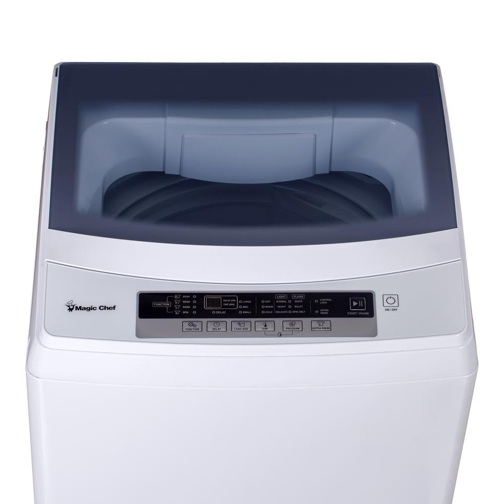 Magic Chef 2.0 Cu Ft Compact Top Load Washer Washing Machine, White (For Parts)