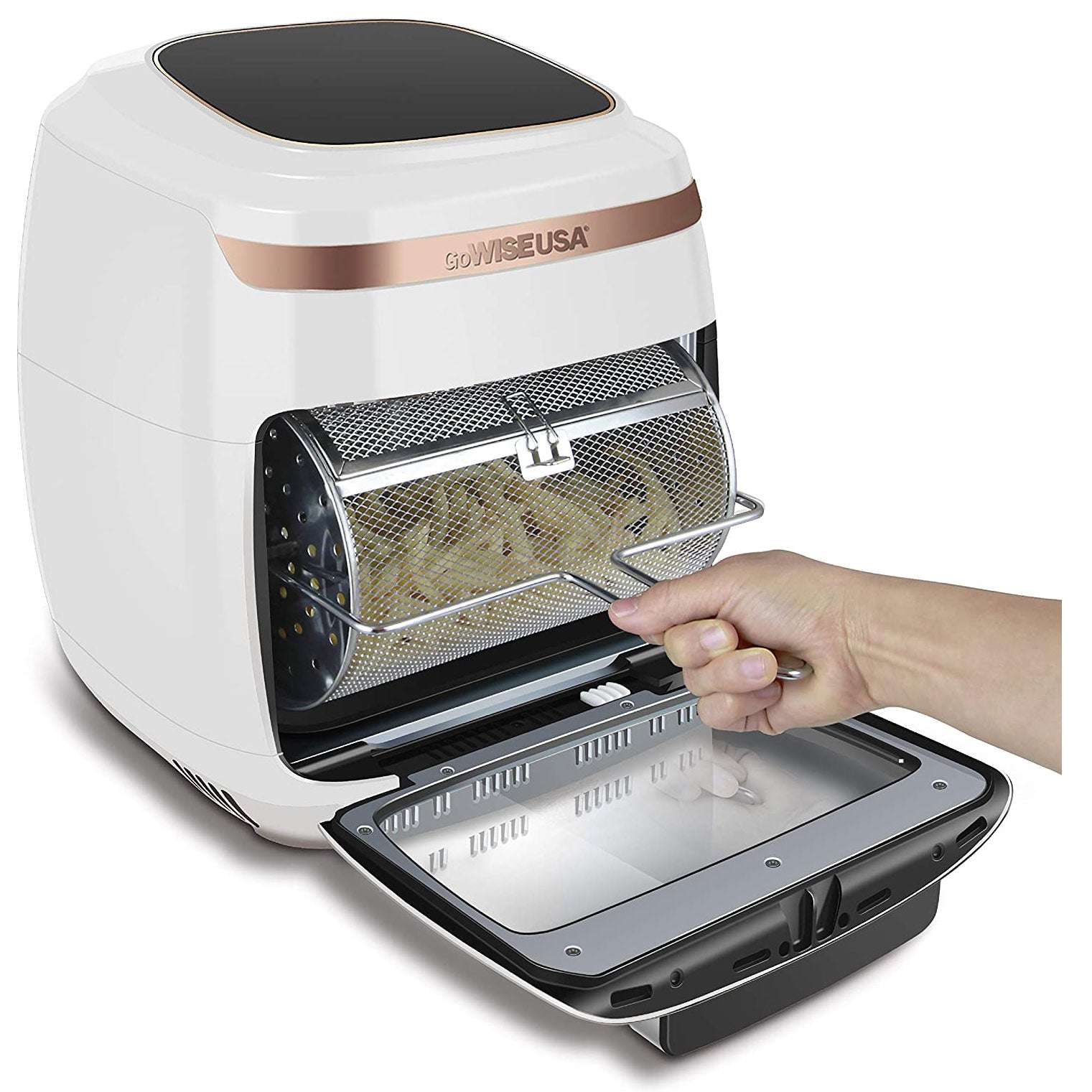 GoWISE Vibe 11.6 Qt Air Fryer Toaster Oven w/ Rotisserie & Dehydrator (Open Box)