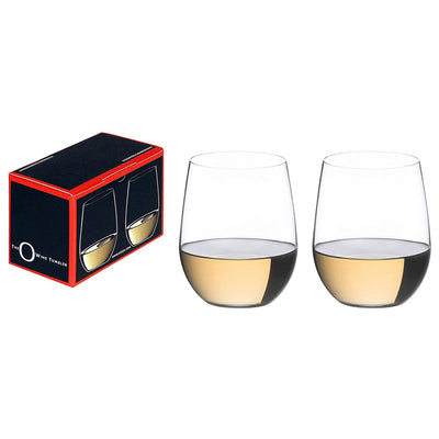 Riedel O Wine Chardonnay/Viognier Stemless Fine Crystal Tumbler Glass, Set of 2