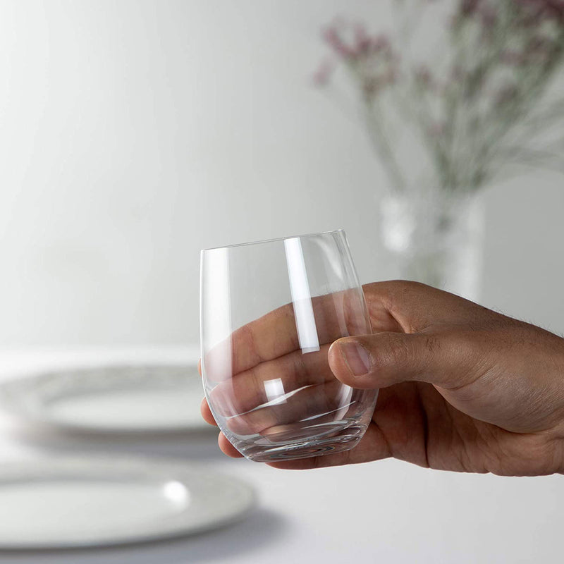 Riedel O Wine Chardonnay/Viognier Stemless Fine Crystal Tumbler Glass, Set of 2