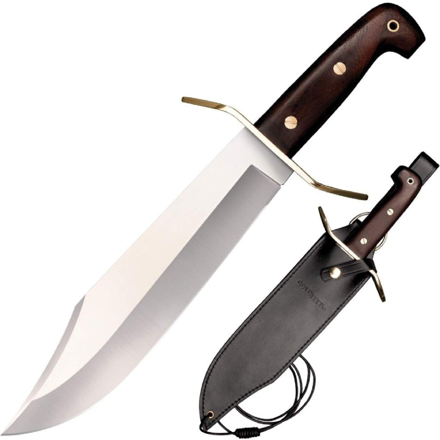 Cold Steel 81B 10.75-Inch Wild West Bowie Knife with Black Leather Sheath - VMInnovations
