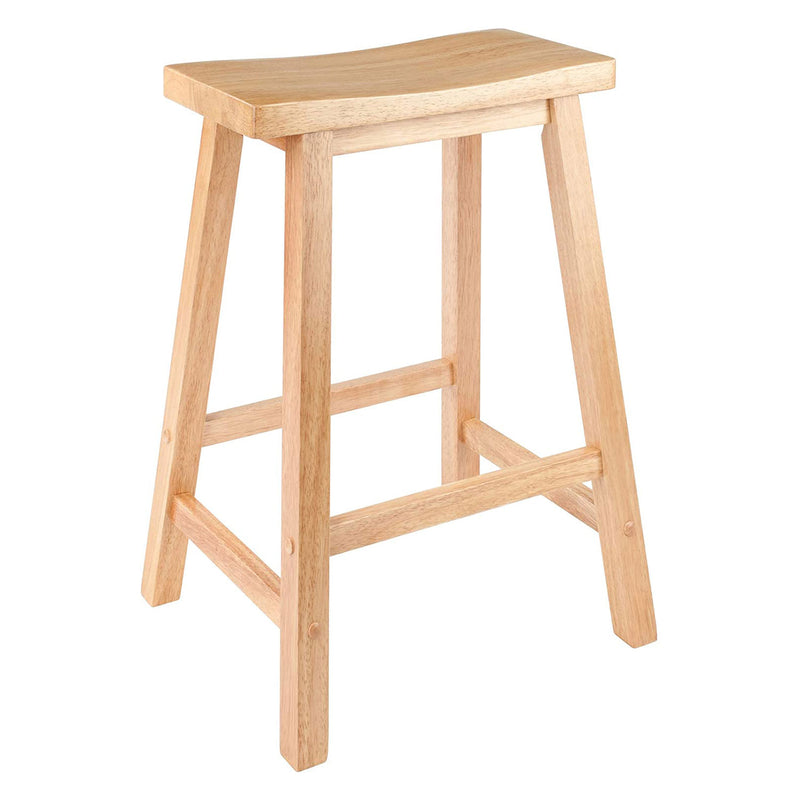 Winsome Satori 24 Inch Tall Home Kitchen Solid Wooden Counter Bar Stool, Natural