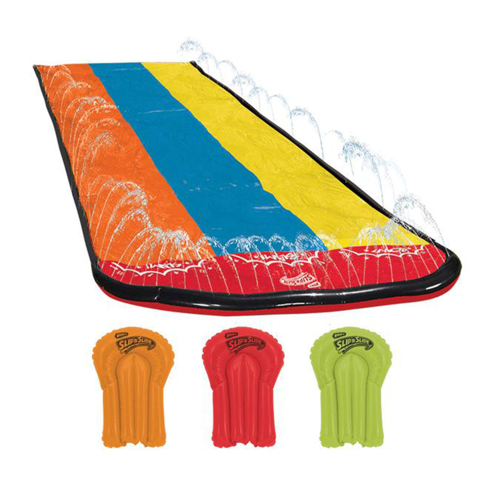 Wham-O Hydroplane 16ft Lawn Kids Triple Lane Water Slide with Splash Zone (Used)