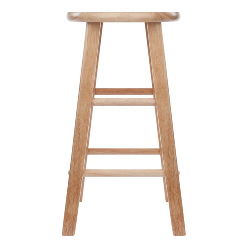 Winsome Element 23.86 In Tall Solid Wood Counter Bar Stool Set, 2 Piece, Natural