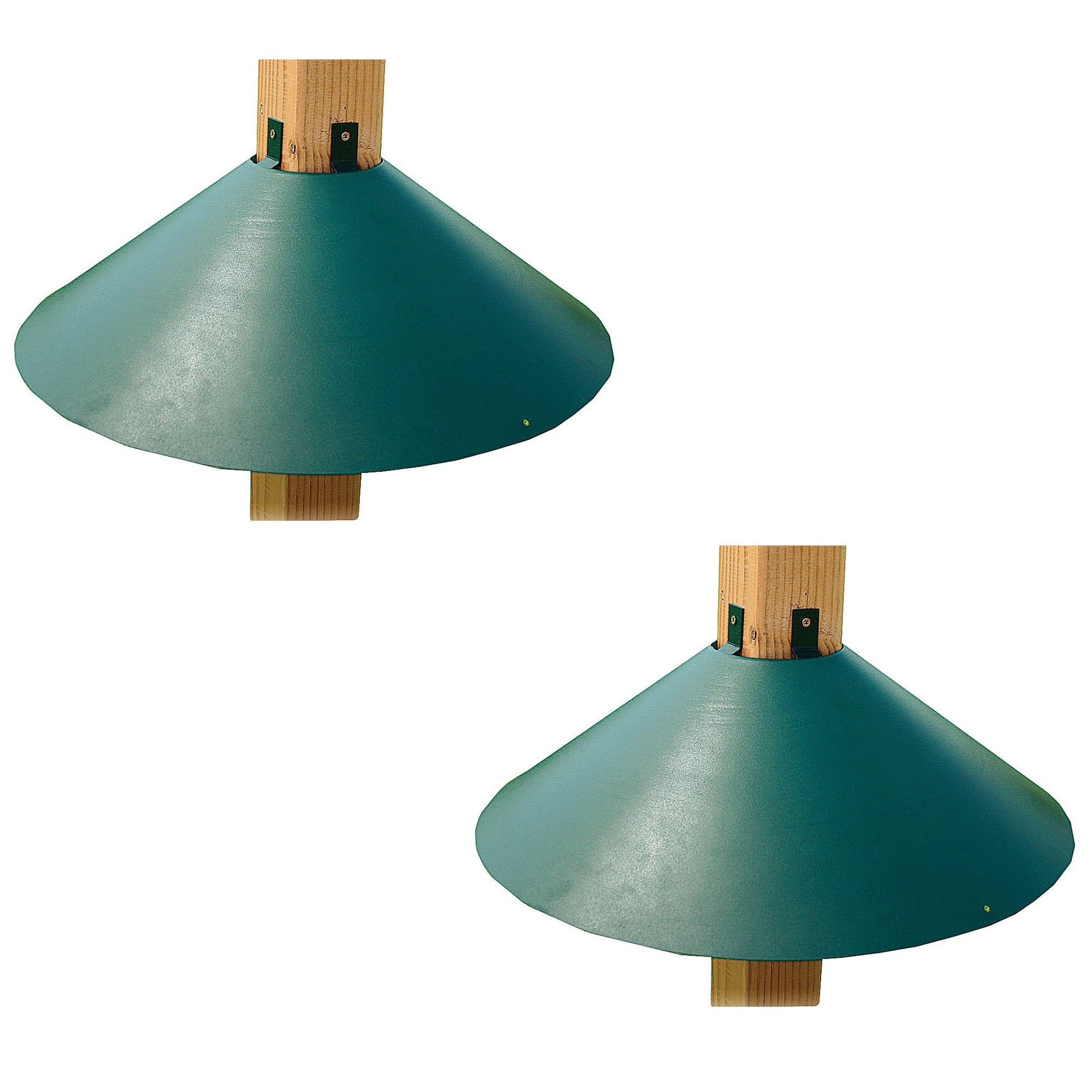 Woodlink 4x4 Pole Post Wrap Around Bird Feeder Squirrel Baffle Guard (2 Pack)