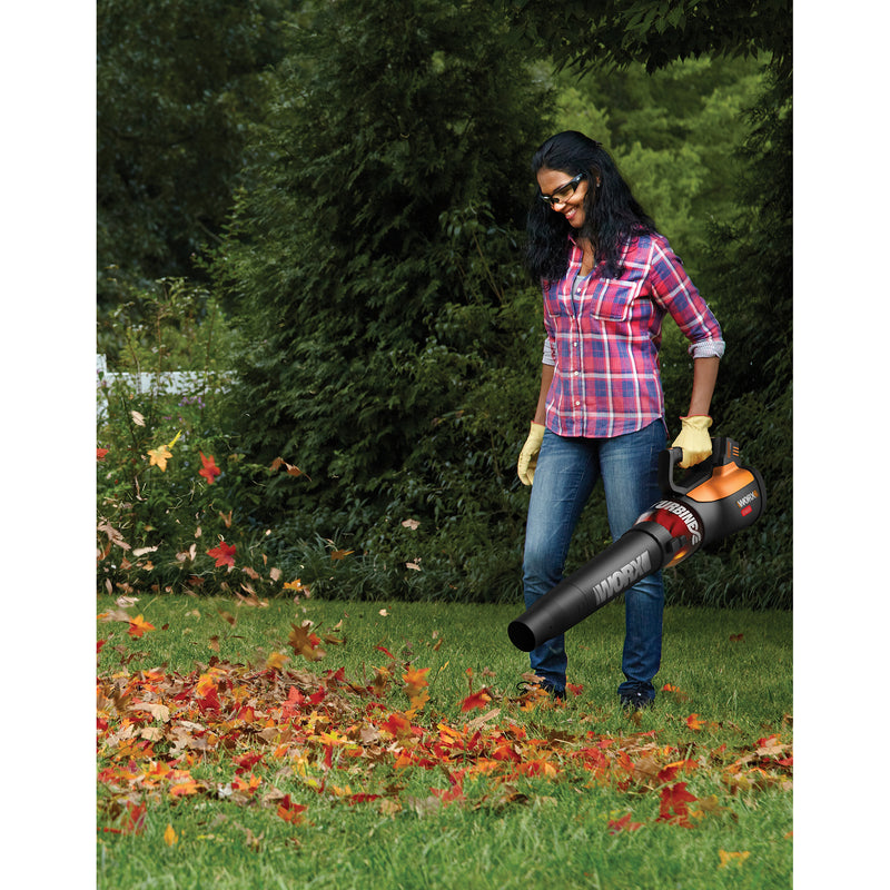 Worx 56V 2 Speed Turbine  Cordless Leaf Blower w/ Battery (For Parts) (2 Pack)
