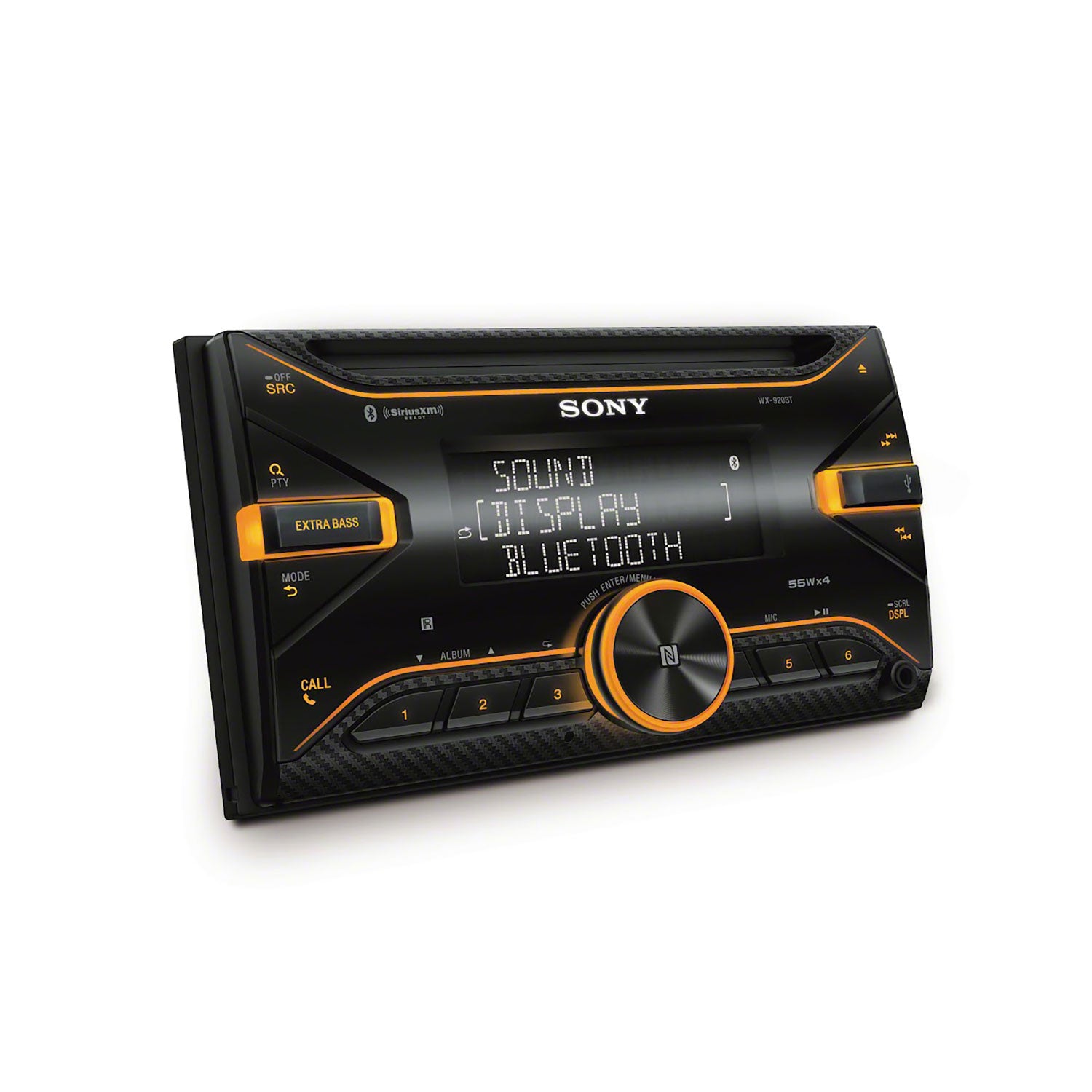 Sony WX920BT Dashboard CD Receiver with Dual Bluetooth and Voice Control, Black