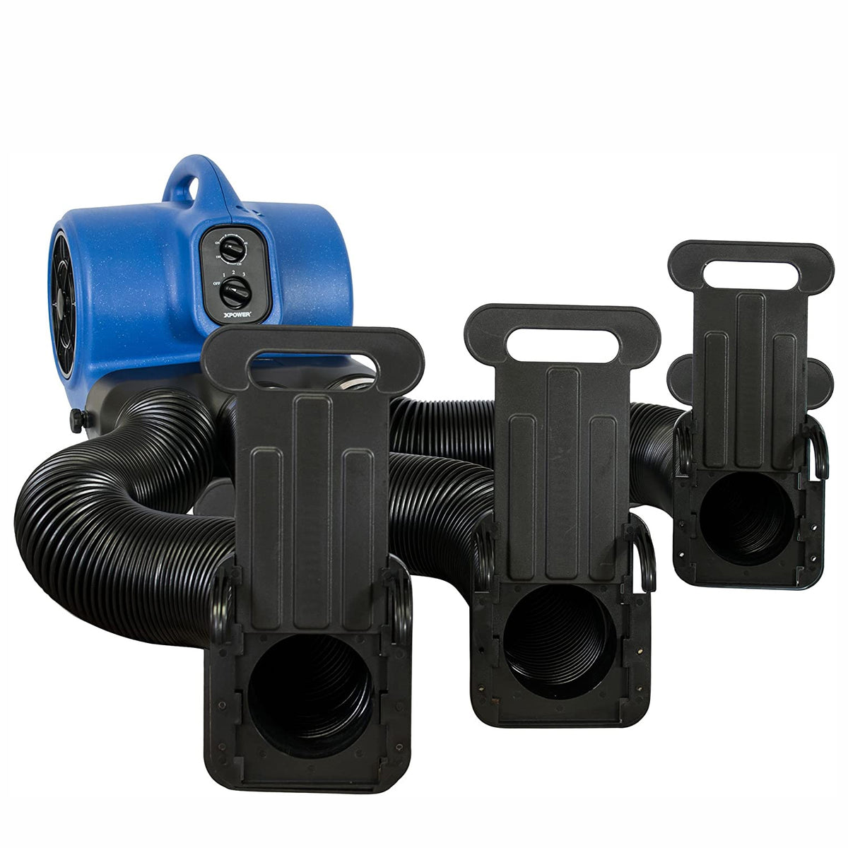 XPOWER Dog Grooming Cage Dryer with Multi Drying Hose Kit, Blue (Open Box)