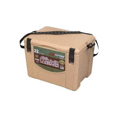 Canyon Coolers Heavy Duty Outfitter 22 Quart Insulated Storage Cooler, Sandstone