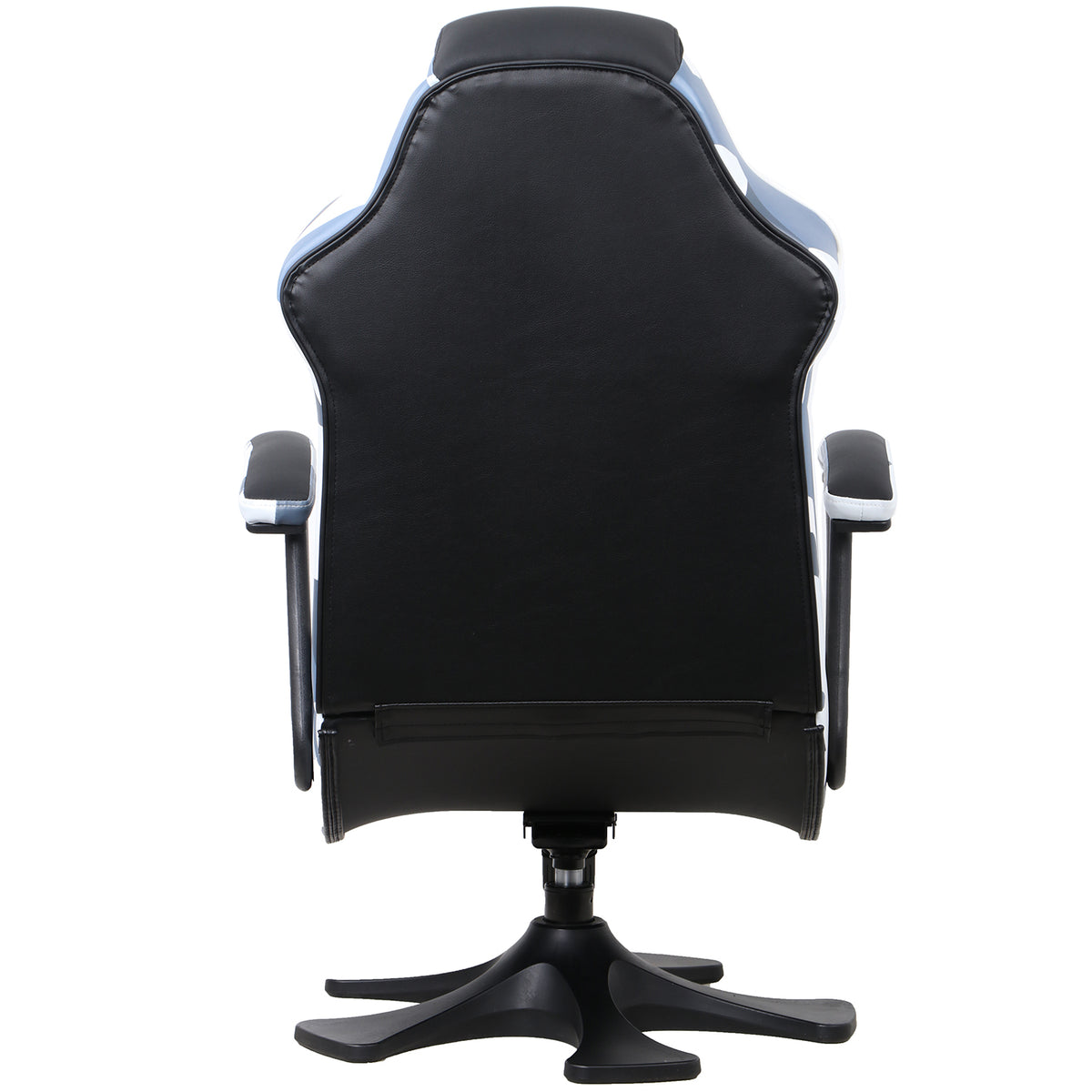 X Rocker Pedestal Gaming Chair w/ Padded Armrests, Gray & Black Camo