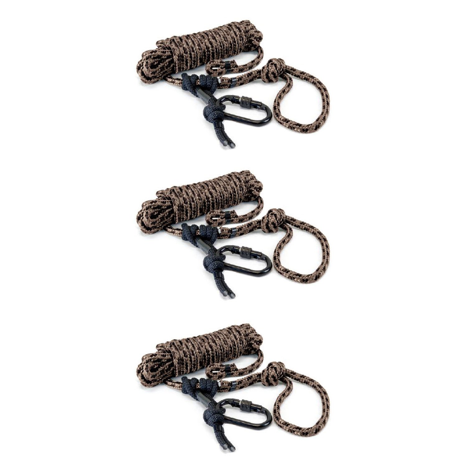 X3 Safe Climb Nylon Rope System w/ Lockable Carabiner (3 Pack) (Open Box) - VMInnovations