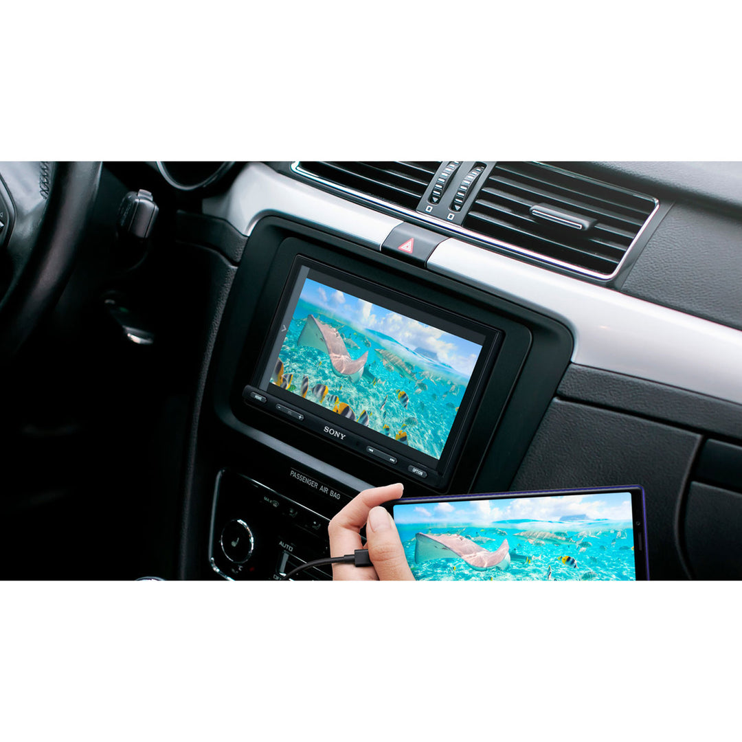 Sony 6.95'' Double DIN Bluetooth Media Receiver with Weblink Cast (For Parts) - VMInnovations