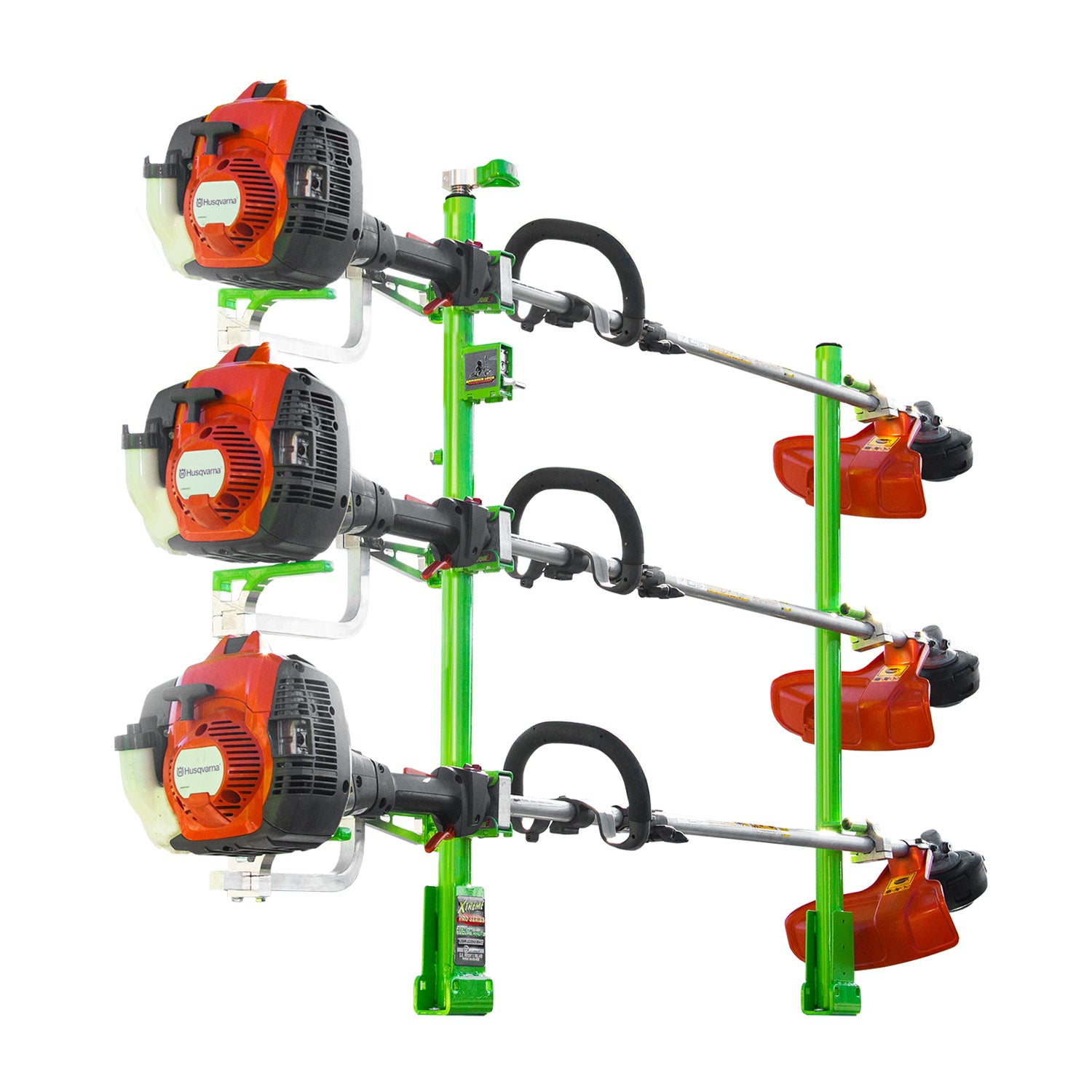 Green Touch Industries 3 Position Trimmer Rack & Strom Electric Backpack Sprayer