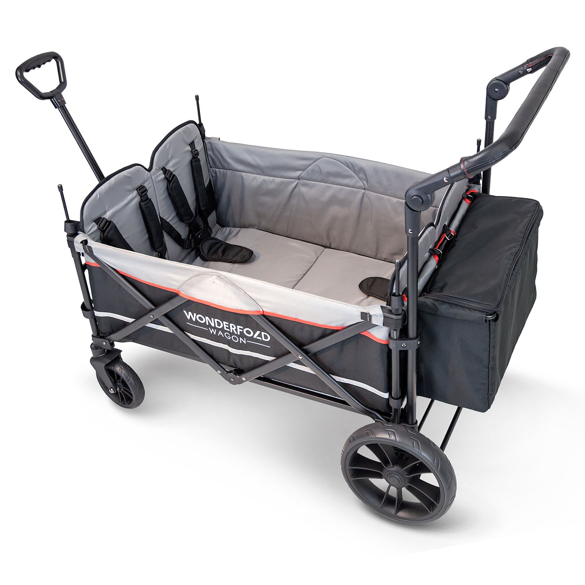 WONDERFOLD 4-Passenger Stroller Wagon with Canopy and 5-Point Harness (Open Box)