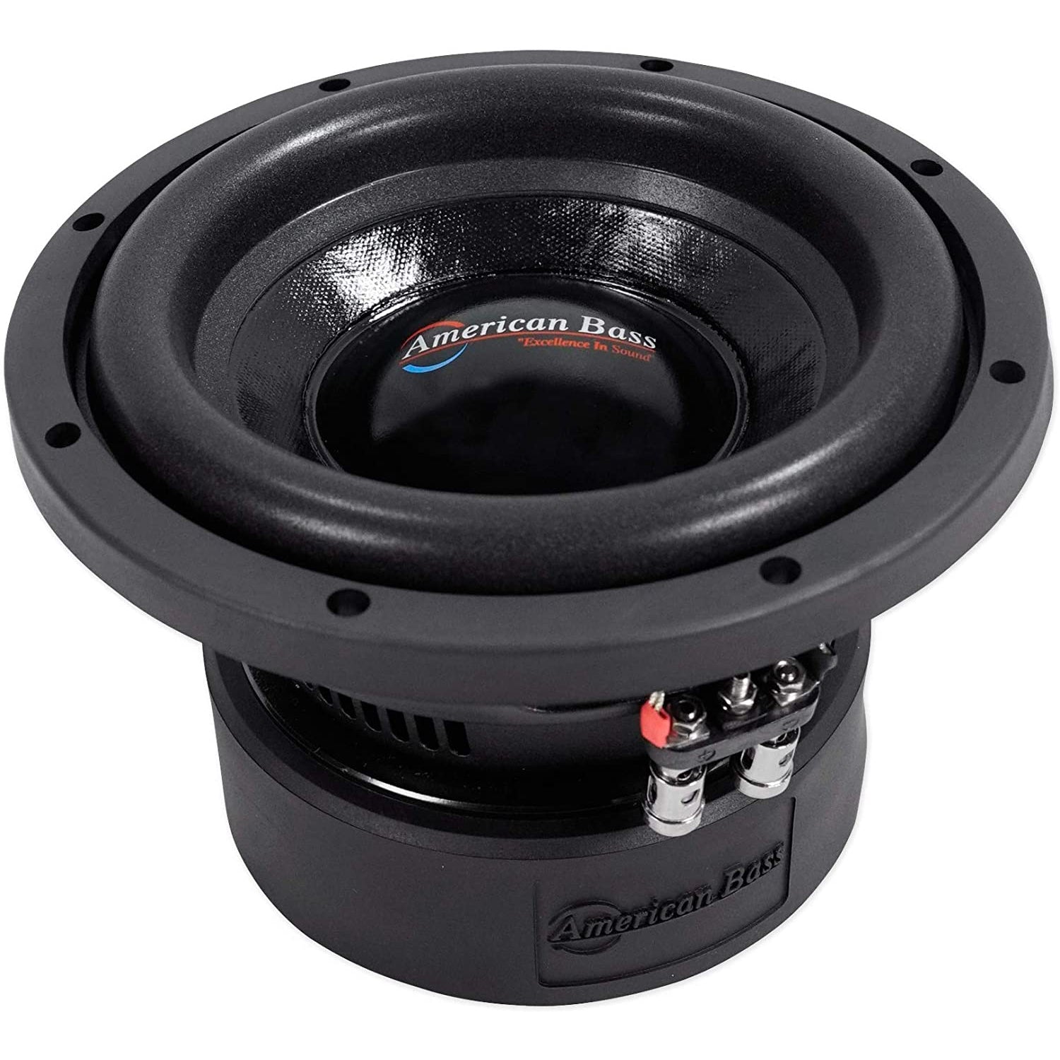 American Bass XD 844 8 Inch Dual 600 Watt Subwoofer Speaker with Enclosure Box - VMInnovations