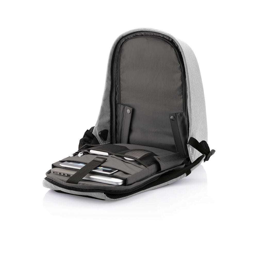 XD Design Bobby Pro Anti Theft Travel Laptop Backpack w/ USB Port Grey (Damaged)