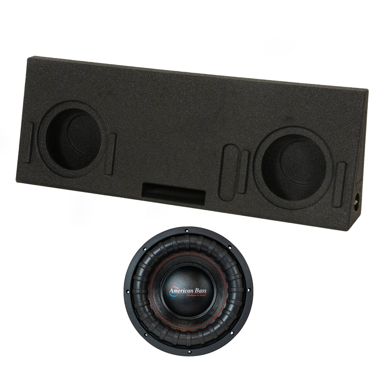 American Bass XFL 1044 10 Inch 2000 Watt Subwoofer Speaker with Tundra Enclosure