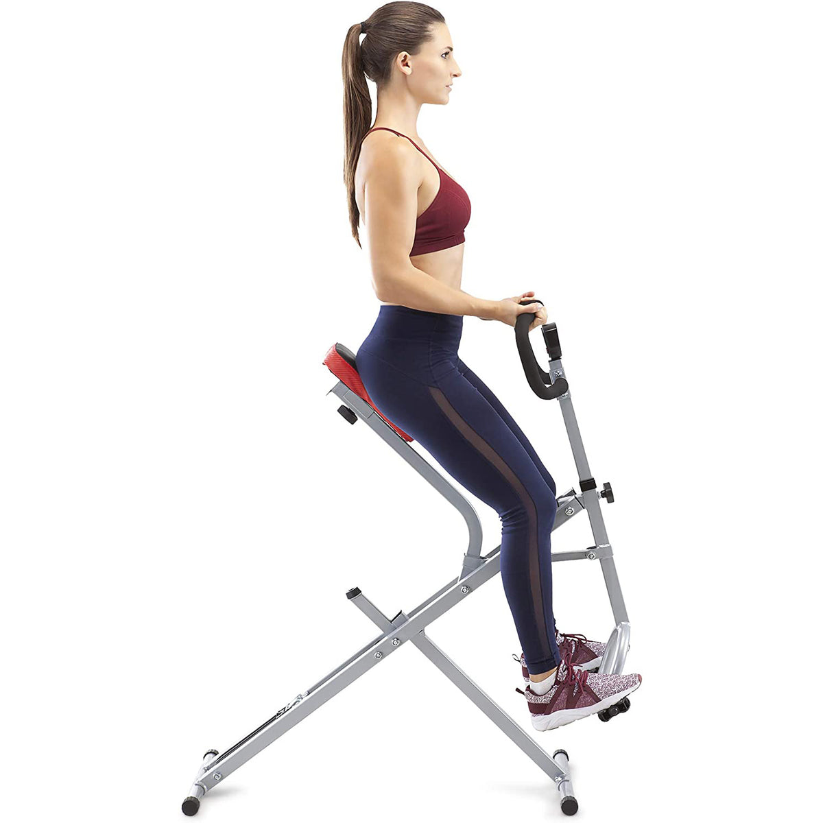 Marcy Fitness XJ-6334 Squat Rider Machine Bench for Glutes and Quads