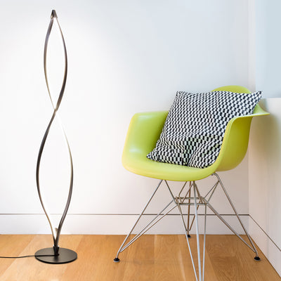 Brightech Twist LED Spiral Decorative Standing Floor Lamp with Dimmer (Open Box)