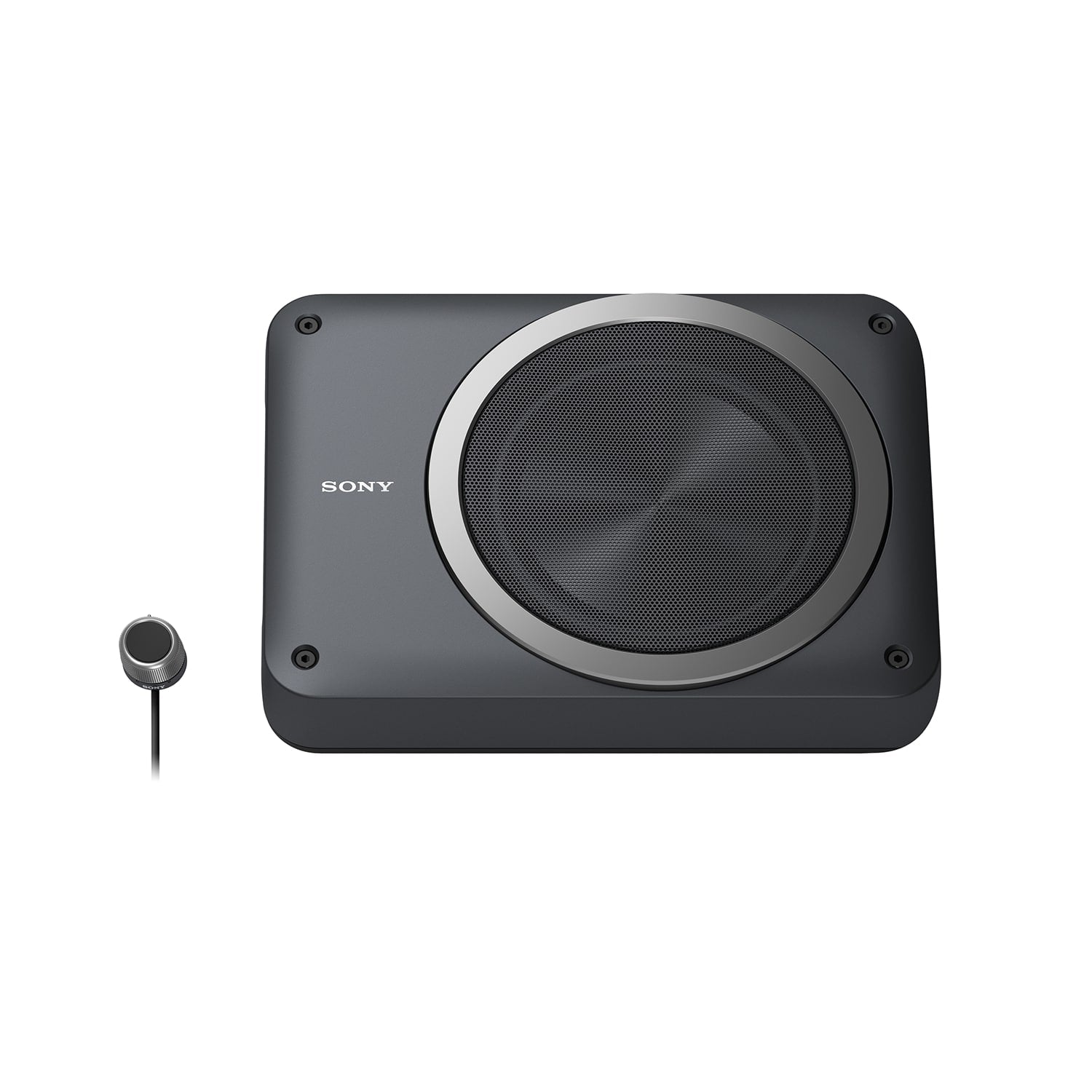 Sony 8 Inch Compact Powered Subwoofer & Soundstorm 8 Gauge Amplifier Wiring Kit - VMInnovations