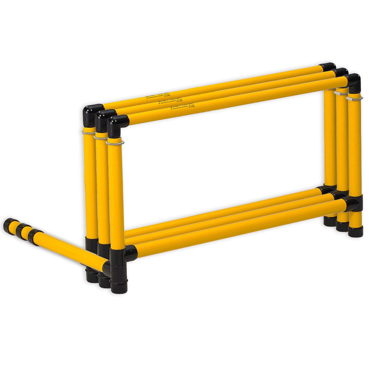 Prism Fitness 21-36 Inches Smart Adjustable-Height Workout Hurdles, Set of 3 (Refurbished)