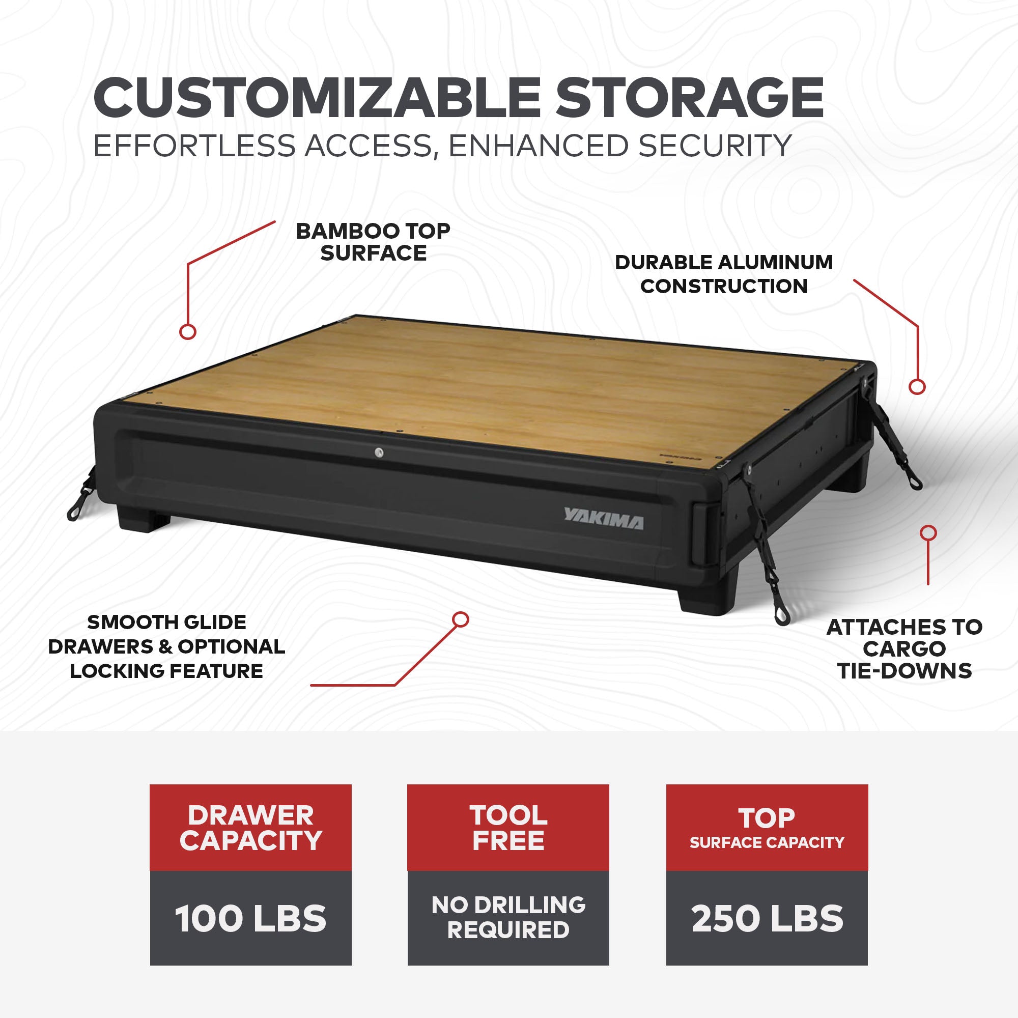 Yakima MOD HomeBase XL Base Unit w/Internal Drawer Divider (Open Box) - VMInnovations