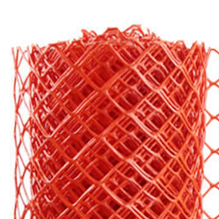 YardGard Barrier Fence with Diamond Grid Plastic for Animal Confinement, Red - VMInnovations