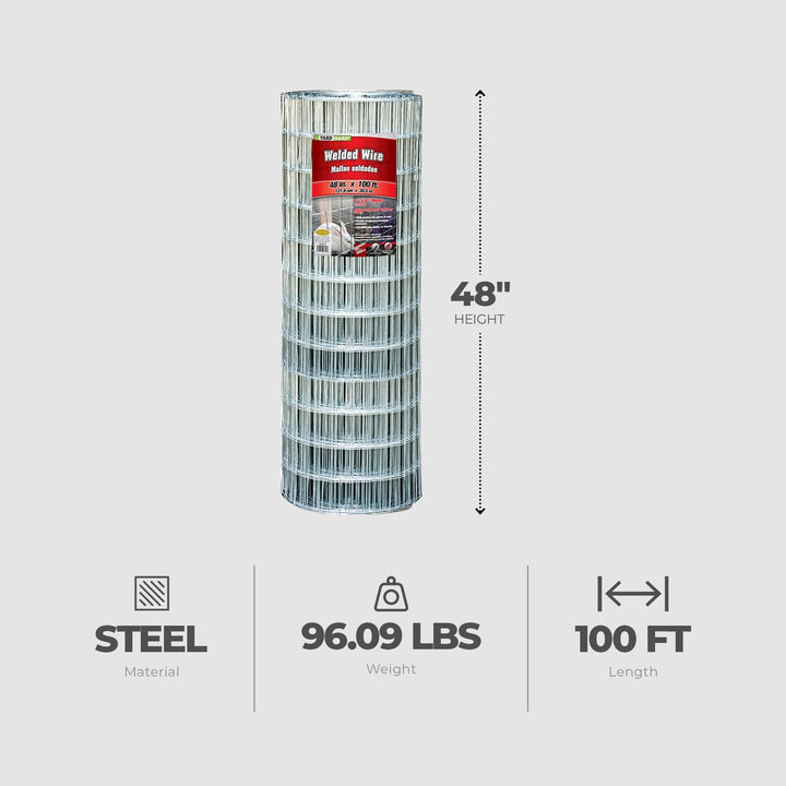 YardGard 12.5 Gauge Galvanized Welded Wire Fence for Lawn & Plant Care Products - VMInnovations