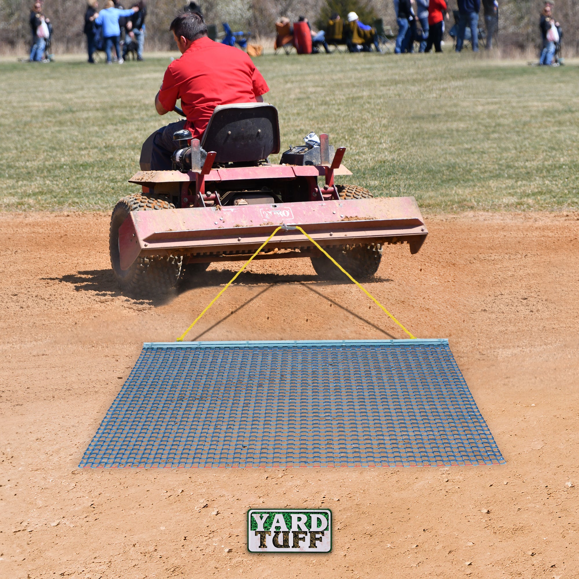Yard Tuff ATV/UTV 5' x 3' Zinc Plated Field Surface Leveling Drag Mat (2 Pack) - VMInnovations
