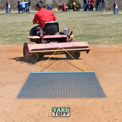 Yard Tuff ATV/UTV 5' x 3' Zinc Plated Field Surface Leveling Drag Mat (2 Pack)