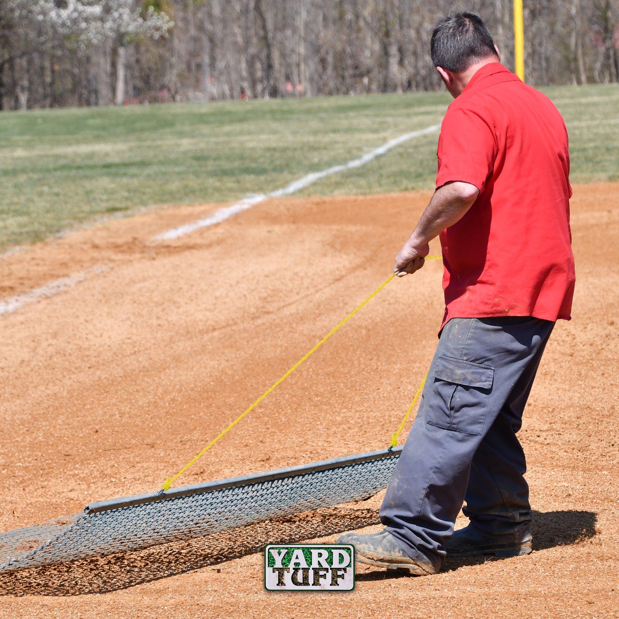 Yard Tuff ATV/UTV 5' x 3' Zinc Plated Field Surface Leveling Drag Mat (2 Pack) - VMInnovations